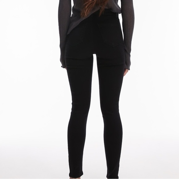 Topshop high rise Joni Jeans in Black - Picture 4 of 6